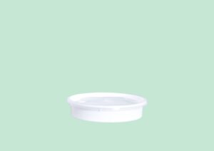 PP Rounded container - WHITE MICROWAVE HEATING     200 CC