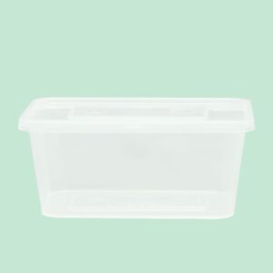 PP Rectangular container - TRANSPERNT MICROWAVE HEATING 1000 CC
